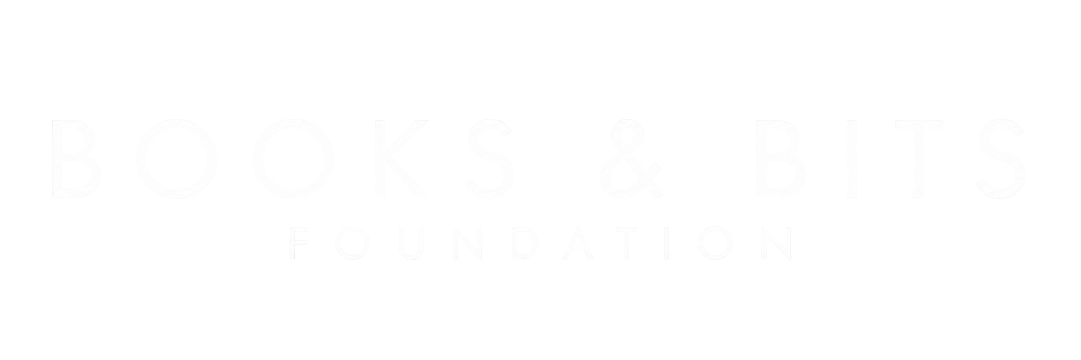 Logotipo minimalista Books & Bits Foundation